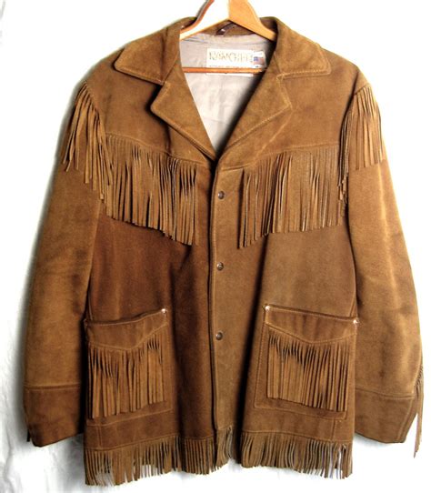 mens vintage fringe jacket